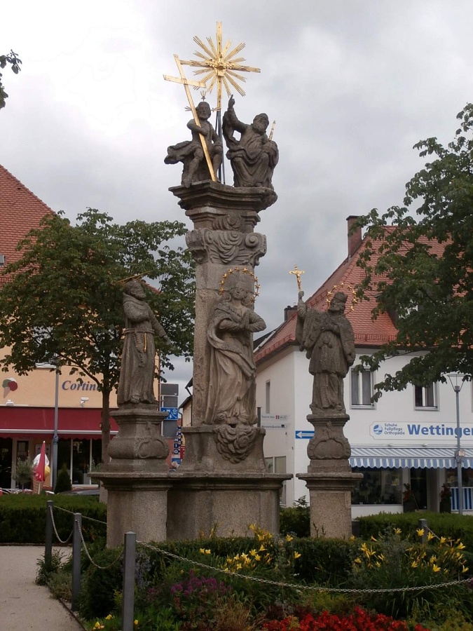 Německo Tirschenreuth,náměstí