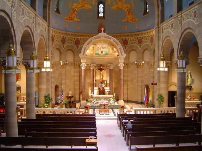 USA New York kostel svJN oltář